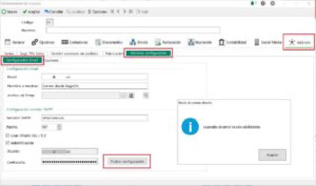 Mantenimiento de empresa Sage50c